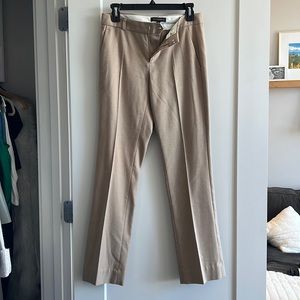 Banana Republic beige wide leg Logan pants - 0